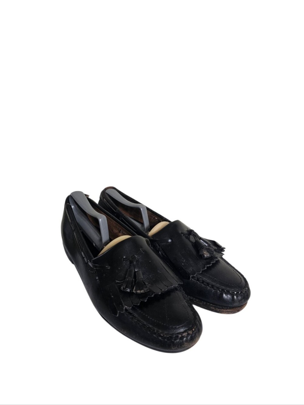 Vintage Classic Dexter Tassel Kiltie Loafers Black Made In USA 10D